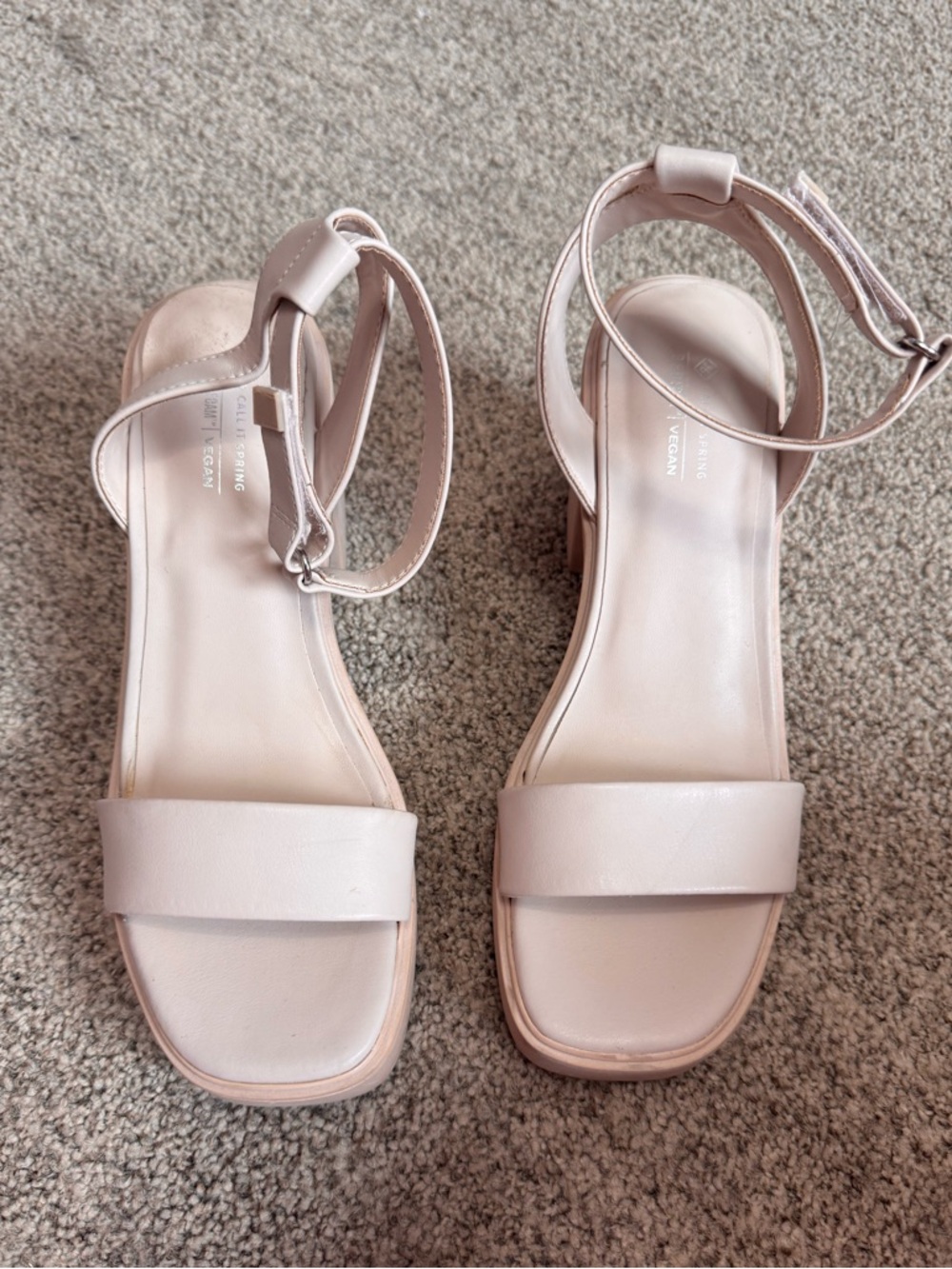 Call it Spring - Neutral Block Heel Ankle-Strap Sandals - Picture 3 of 7
